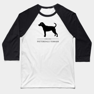 Patterdale Terrier Black Silhouette Baseball T-Shirt